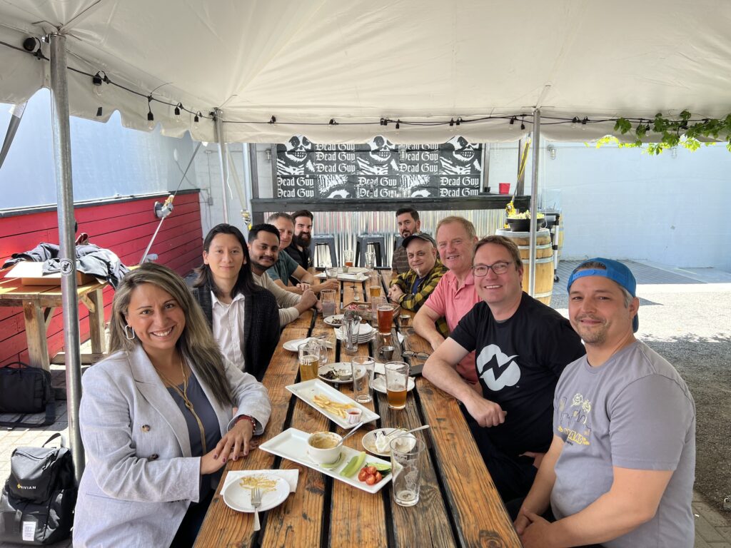 nClouds and AWS had a great time hosting the monthly networking lunch at Rogue Eastside Pub & Pilot Brewery in Portland, Oregon, on June 22.